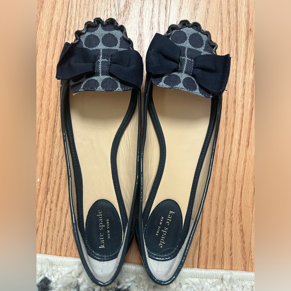 Kate spade vero cuoio flats with bow